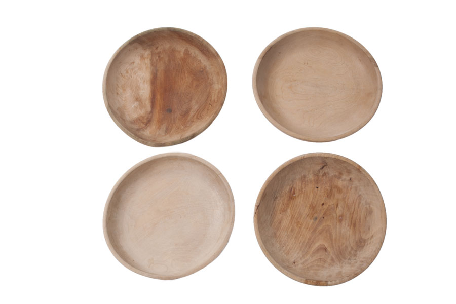 Wood Plates Made in Occupied Japan